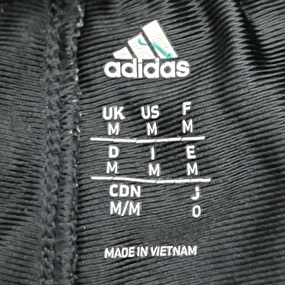 Adidas Unisex Black 3‎ Stripe Athletic Pants Sz. M